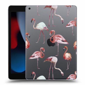 Picasee átlátszó szilikon tok az alábbi táblagépre Apple iPad 10.2" 2021 (9. gen) - Flamingos