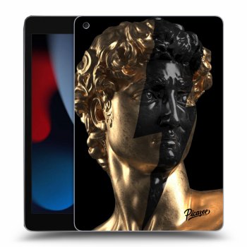 Picasee fekete szilikon tok az alábbi táblagépre Apple iPad 10.2" 2021 (9. gen) - Wildfire - Gold