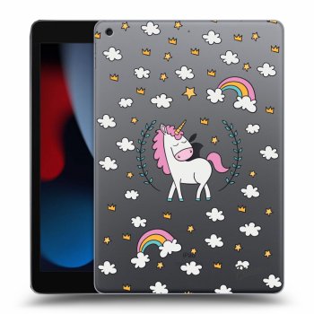 Picasee átlátszó szilikon tok az alábbi táblagépre Apple iPad 10.2" 2021 (9. gen) - Unicorn star heaven