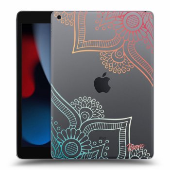 Picasee átlátszó szilikon tok az alábbi táblagépre Apple iPad 10.2" 2021 (9. gen) - Flowers pattern