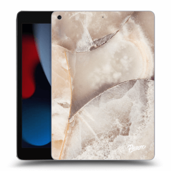 Picasee fekete szilikon tok az alábbi táblagépre Apple iPad 10.2" 2021 (9. gen) - Cream marble