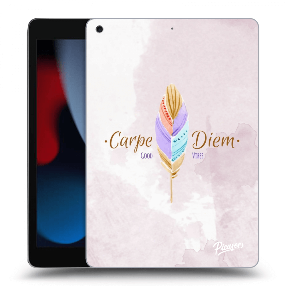 Picasee fekete szilikon tok az alábbi táblagépre Apple iPad 10.2" 2021 (9. gen) - Carpe Diem