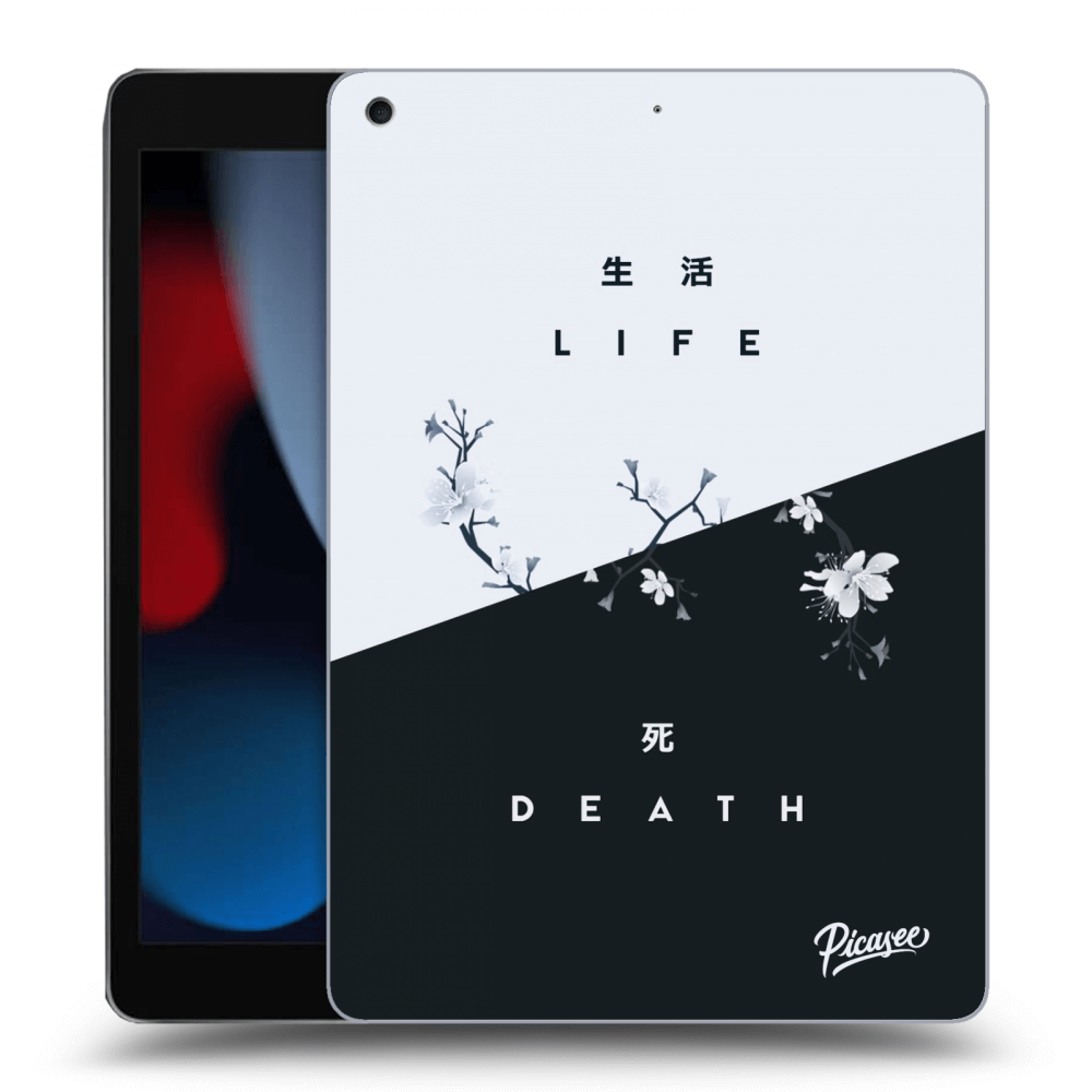 Picasee fekete szilikon tok az alábbi táblagépre Apple iPad 10.2" 2021 (9. gen) - Life - Death