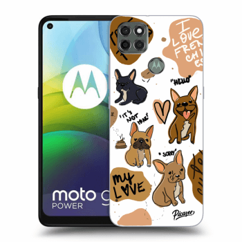 Picasee fekete szilikon tok az alábbi mobiltelefonokra Motorola Moto G9 Power - Frenchies
