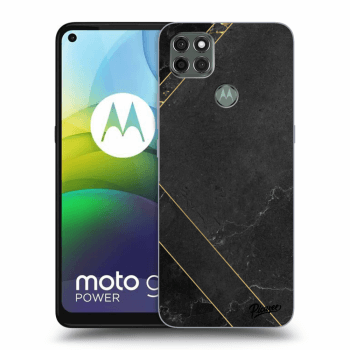 Picasee fekete szilikon tok az alábbi mobiltelefonokra Motorola Moto G9 Power - Black tile