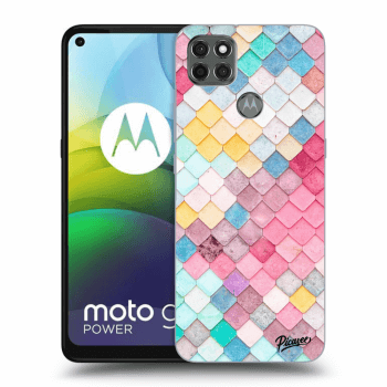 Picasee fekete szilikon tok az alábbi mobiltelefonokra Motorola Moto G9 Power - Colorful roof