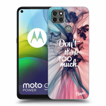 Picasee fekete szilikon tok az alábbi mobiltelefonokra Motorola Moto G9 Power - Don't think TOO much