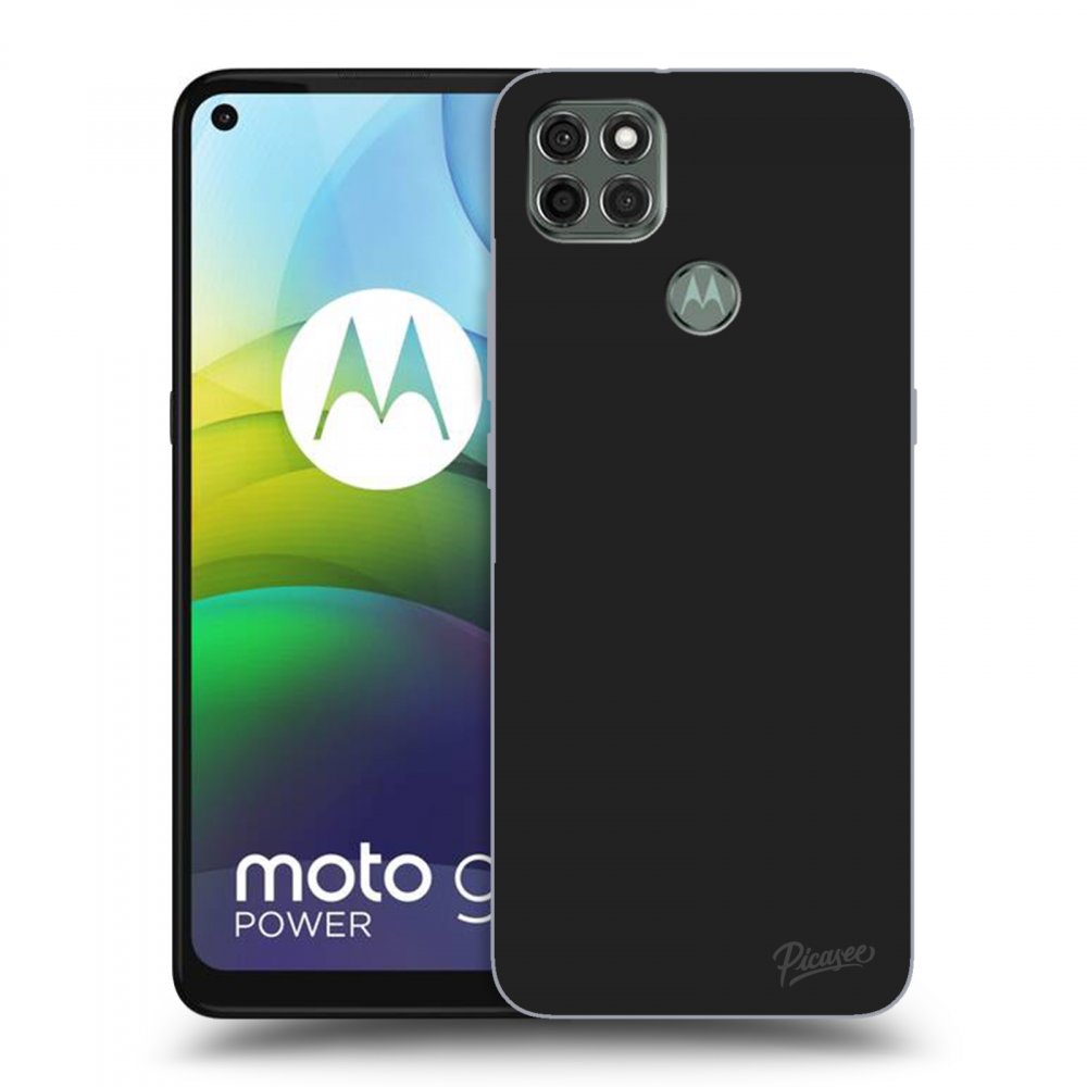 Picasee fekete szilikon tok az alábbi mobiltelefonokra Motorola Moto G9 Power - Clear