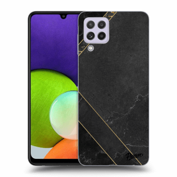 Szilikon tok erre a típusra Samsung Galaxy A22 A225F - Black tile