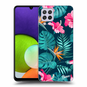 Szilikon tok erre a típusra Samsung Galaxy A22 A225F 4G - Pink Monstera