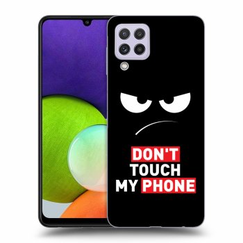 Szilikon tok erre a típusra Samsung Galaxy A22 A225F 4G - Angry Eyes - Transparent