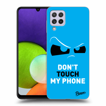 Szilikon tok erre a típusra Samsung Galaxy A22 A225F - Cloudy Eye - Blue
