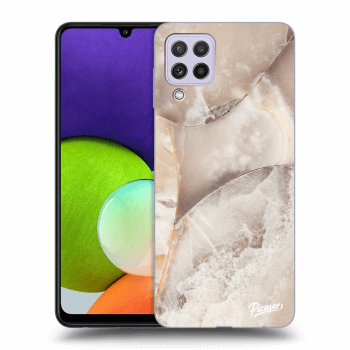 Szilikon tok erre a típusra Samsung Galaxy A22 A225F 4G - Cream marble