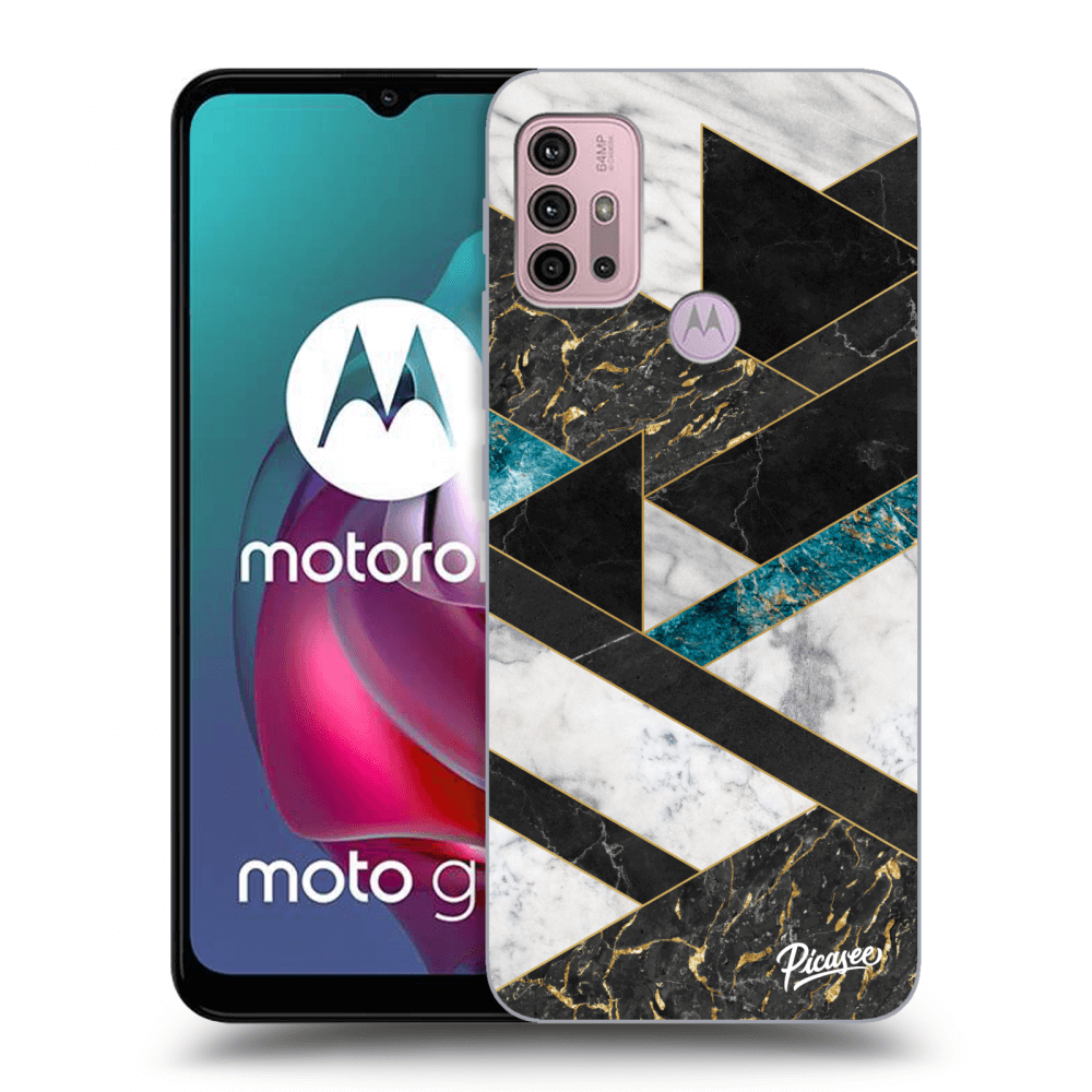 Picasee ULTIMATE CASE Motorola Moto G30 - készülékre - Dark geometry