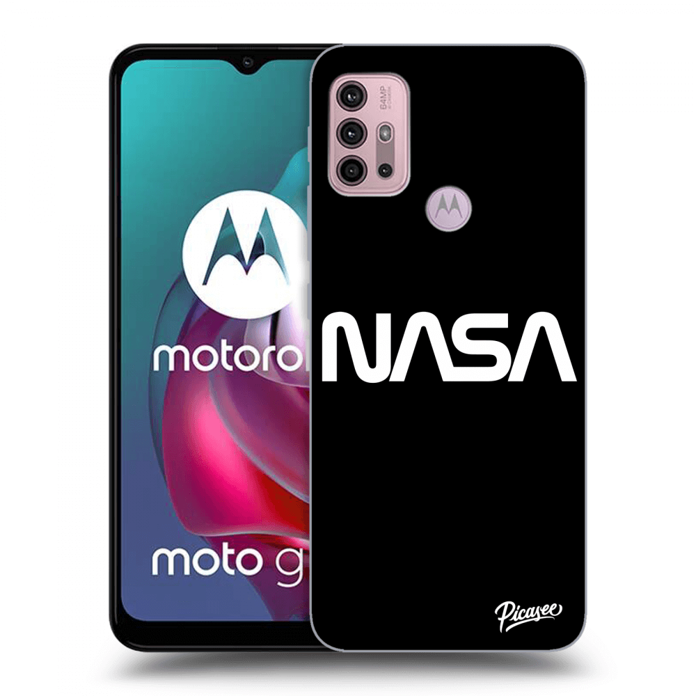 Picasee fekete szilikon tok az alábbi mobiltelefonokra Motorola Moto G30 - NASA Basic