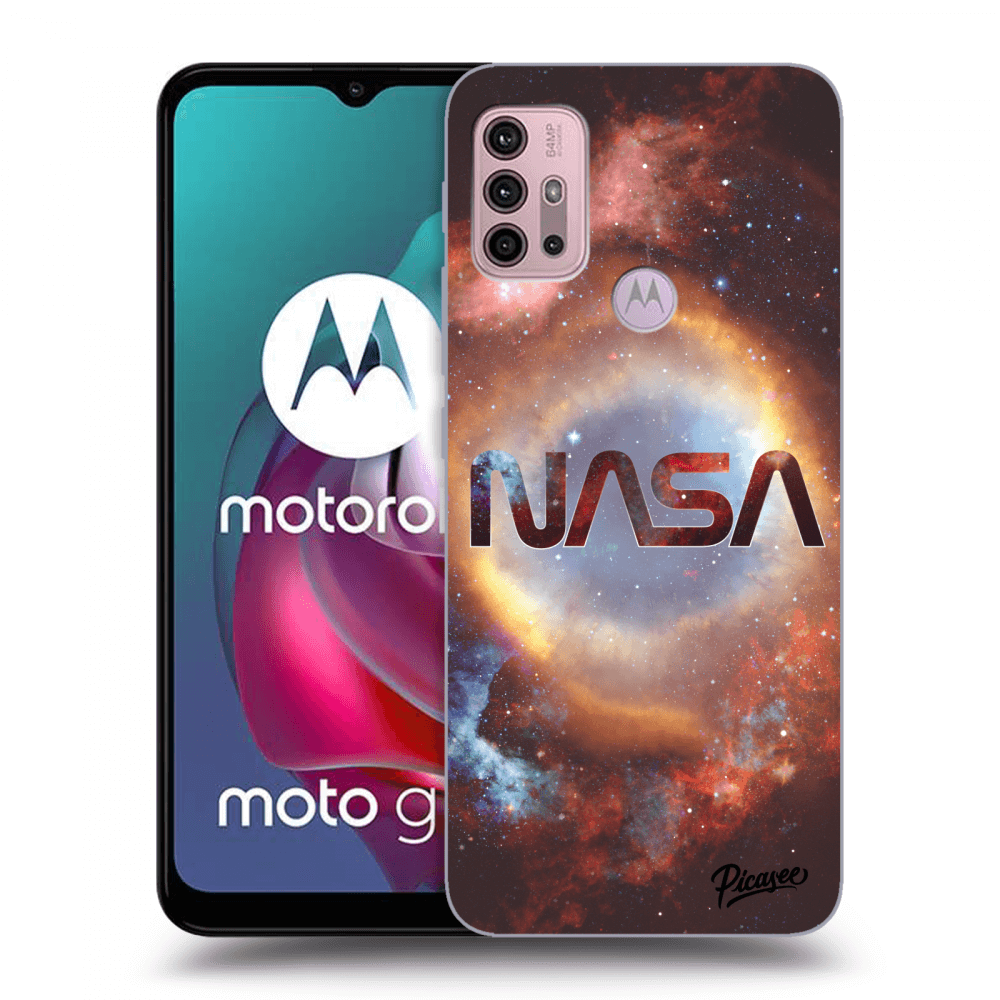 Picasee fekete szilikon tok az alábbi mobiltelefonokra Motorola Moto G30 - Nebula