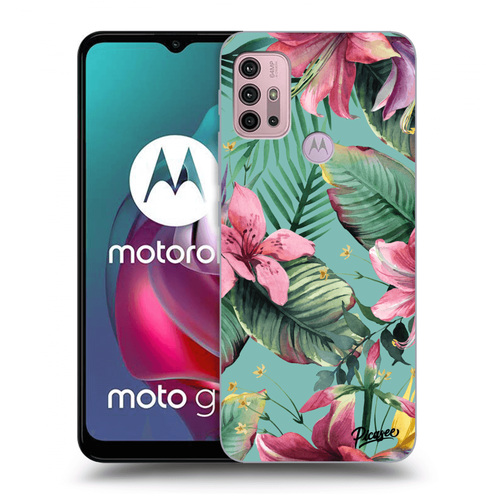 Picasee fekete szilikon tok az alábbi mobiltelefonokra Motorola Moto G30 - Hawaii