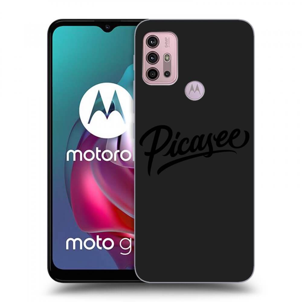 Picasee fekete szilikon tok az alábbi mobiltelefonokra Motorola Moto G30 - Picasee - black