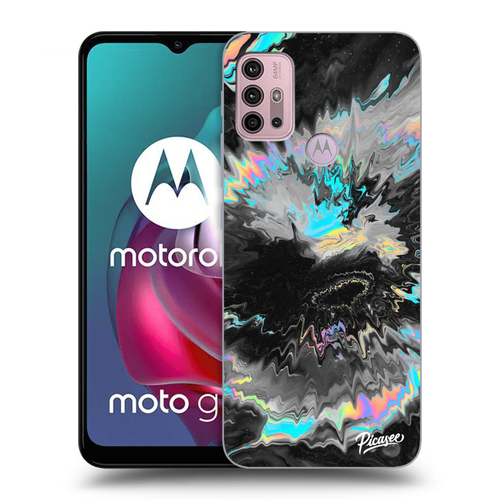 Picasee fekete szilikon tok az alábbi mobiltelefonokra Motorola Moto G30 - Magnetic