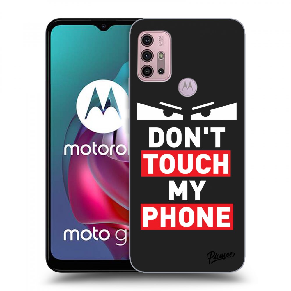 Picasee fekete szilikon tok az alábbi mobiltelefonokra Motorola Moto G30 - Shadow Eye - Transparent