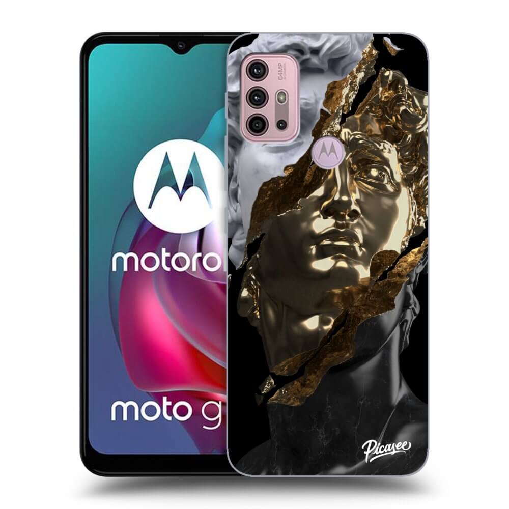 Picasee fekete szilikon tok az alábbi mobiltelefonokra Motorola Moto G30 - Trigger