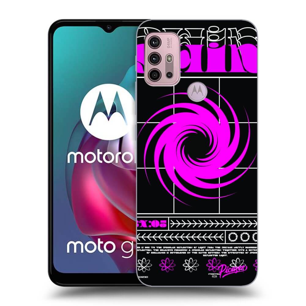 Picasee fekete szilikon tok az alábbi mobiltelefonokra Motorola Moto G30 - SHINE