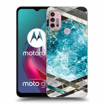 Szilikon tok erre a típusra Motorola Moto G30 - Blue geometry