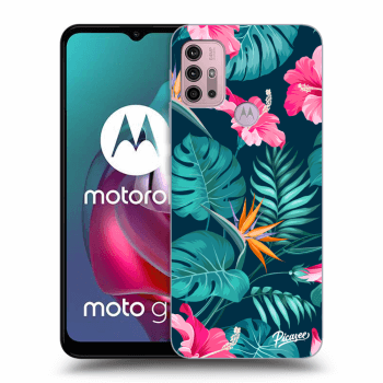 Szilikon tok erre a típusra Motorola Moto G30 - Pink Monstera