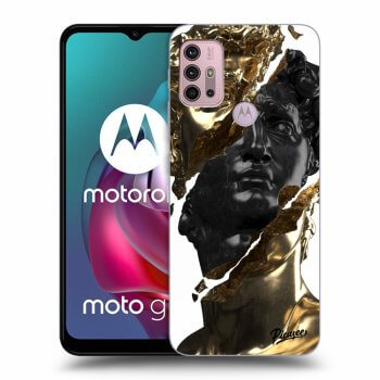 Szilikon tok erre a típusra Motorola Moto G30 - Gold - Black