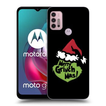 Picasee fekete szilikon tok az alábbi mobiltelefonokra Motorola Moto G30 - Grinch 2