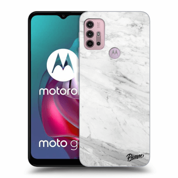 Szilikon tok erre a típusra Motorola Moto G30 - White marble