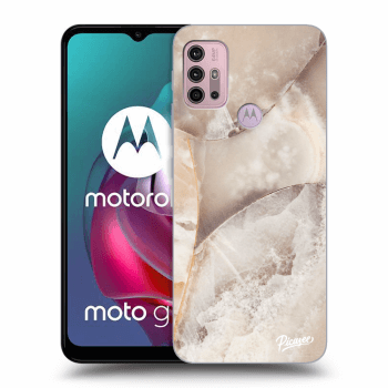 Szilikon tok erre a típusra Motorola Moto G30 - Cream marble