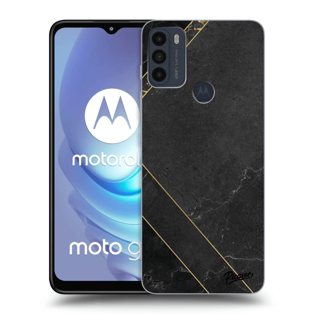 Picasee fekete szilikon tok az alábbi mobiltelefonokra Motorola Moto G50 - Black tile