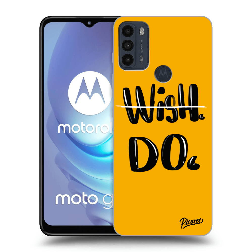 Picasee fekete szilikon tok az alábbi mobiltelefonokra Motorola Moto G50 - Wish Do