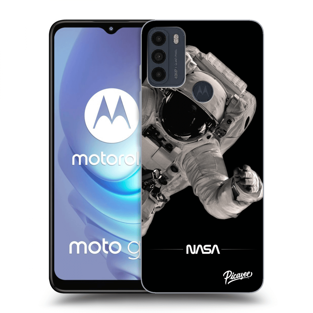 Picasee fekete szilikon tok az alábbi mobiltelefonokra Motorola Moto G50 - Astronaut Big