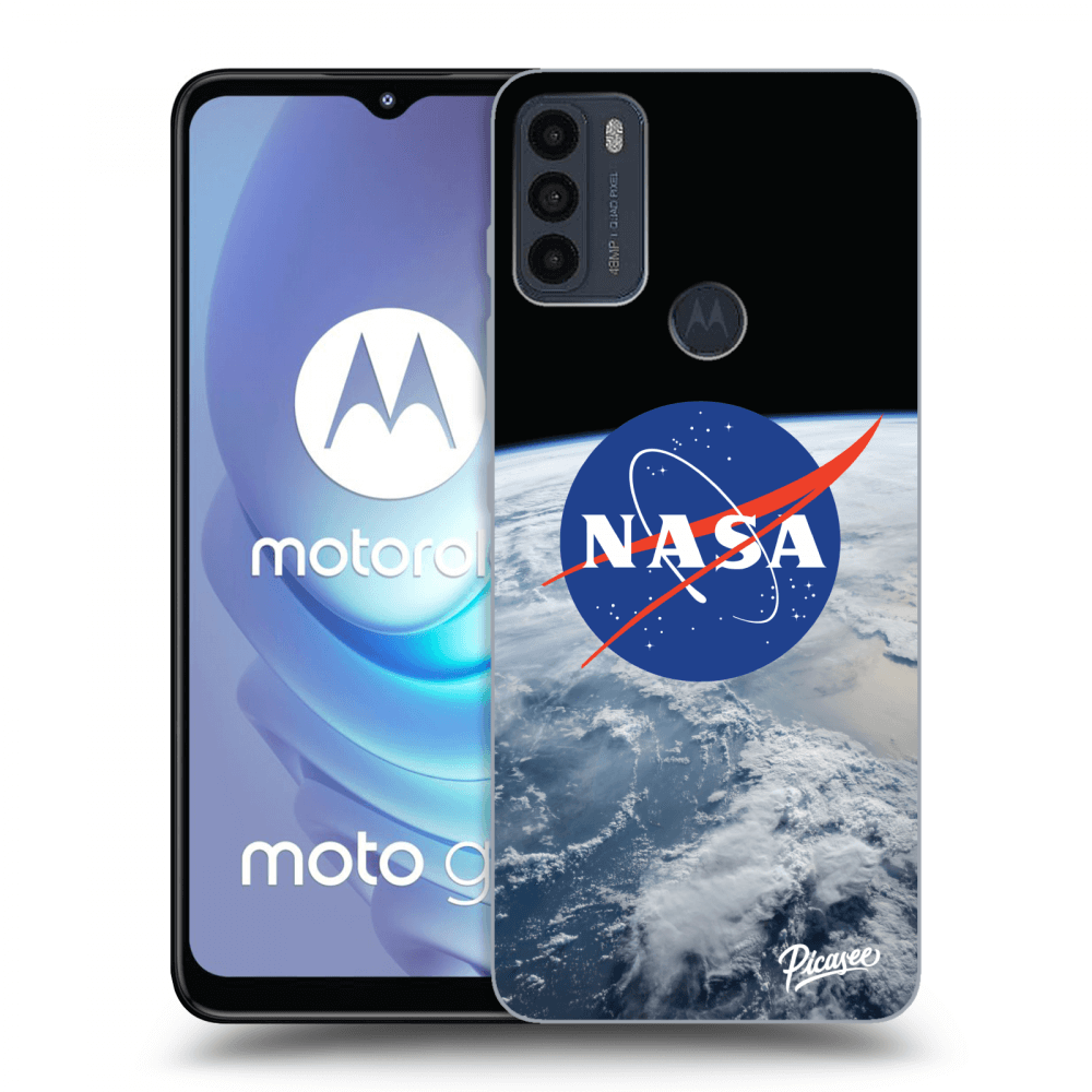 Picasee fekete szilikon tok az alábbi mobiltelefonokra Motorola Moto G50 - Nasa Earth