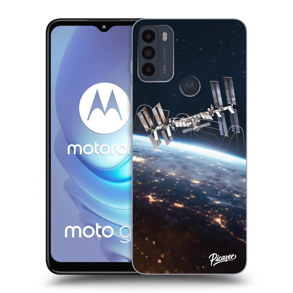 Picasee fekete szilikon tok az alábbi mobiltelefonokra Motorola Moto G50 - Station