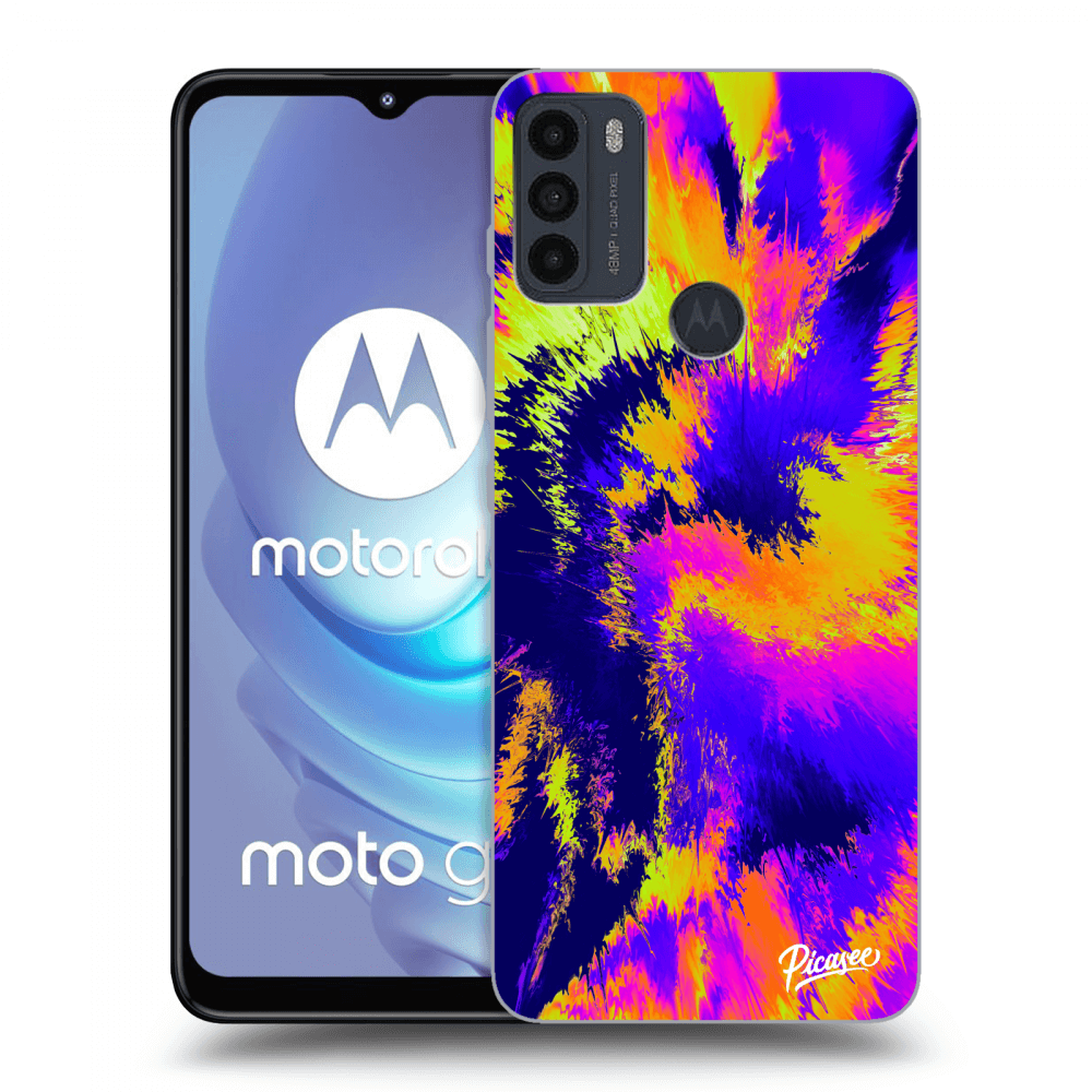 Picasee fekete szilikon tok az alábbi mobiltelefonokra Motorola Moto G50 - Burn
