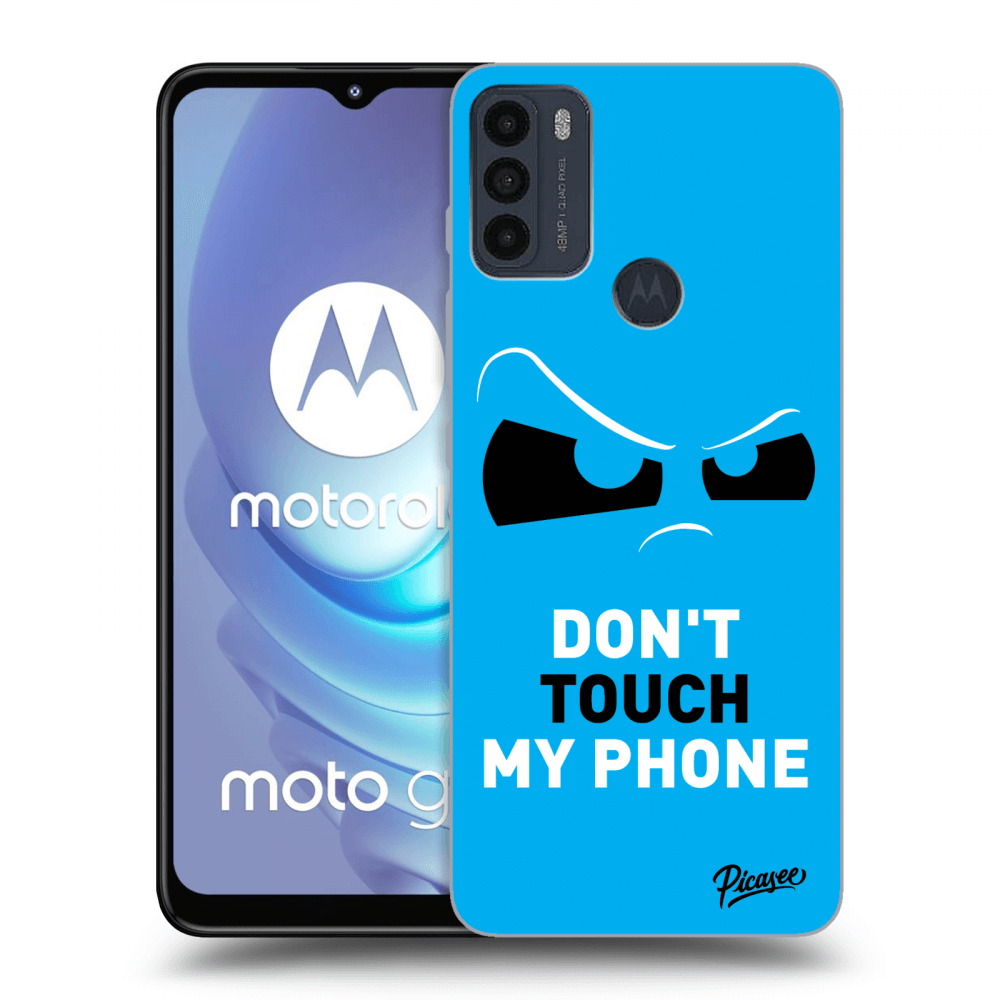 Picasee fekete szilikon tok az alábbi mobiltelefonokra Motorola Moto G50 - Cloudy Eye - Blue