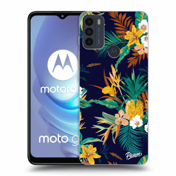 Picasee fekete szilikon tok az alábbi mobiltelefonokra Motorola Moto G50 - Pineapple Color