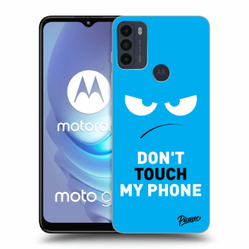 Picasee fekete szilikon tok az alábbi mobiltelefonokra Motorola Moto G50 - Angry Eyes - Blue
