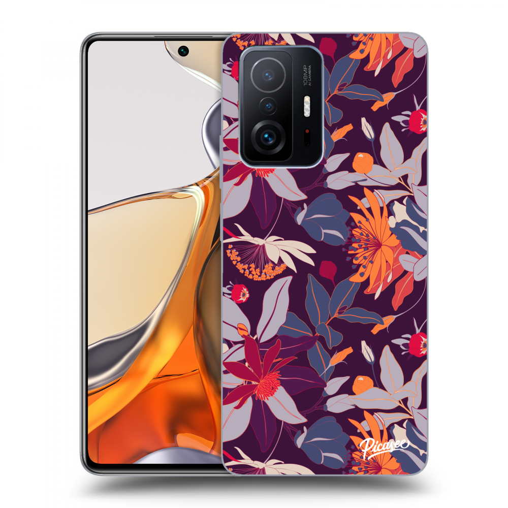 Picasee ULTIMATE CASE Xiaomi 11T Pro - készülékre - Purple Leaf