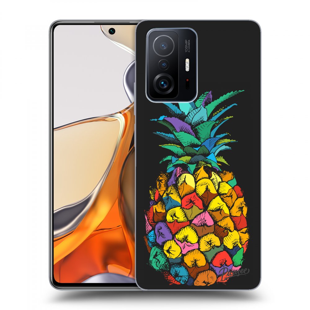 Picasee fekete szilikon tok az alábbi mobiltelefonokra Xiaomi 11T Pro - Pineapple