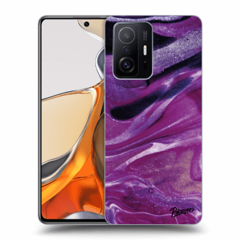 Szilikon tok erre a típusra Xiaomi 11T Pro - Purple glitter