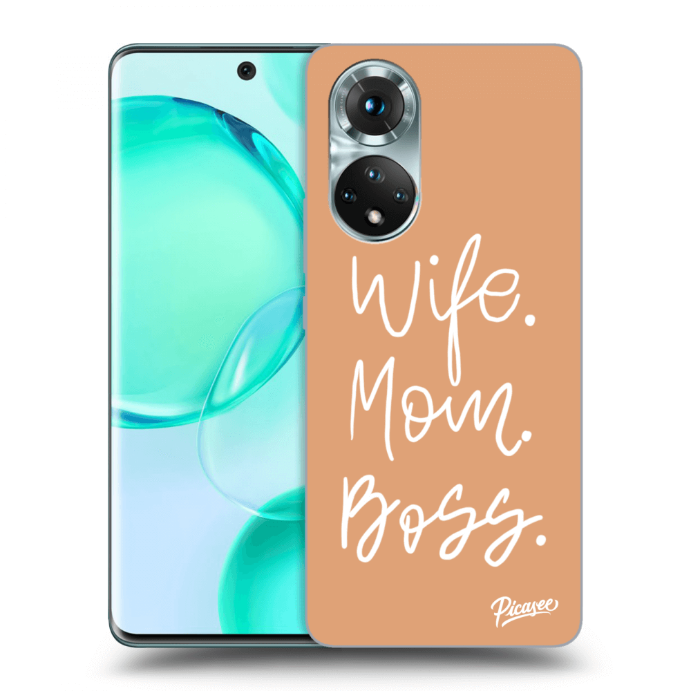 Picasee átlátszó szilikon tok az alábbi mobiltelefonokra Honor 50 5G - Boss Mama