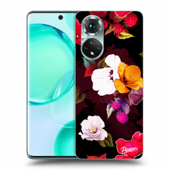 Picasee átlátszó szilikon tok az alábbi mobiltelefonokra Honor 50 5G - Flowers and Berries