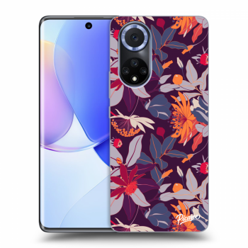 Szilikon tok erre a típusra Huawei Nova 9 - Purple Leaf