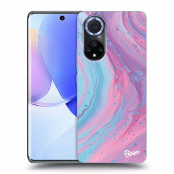 Szilikon tok erre a típusra Huawei Nova 9 - Pink liquid