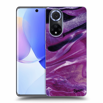 Szilikon tok erre a típusra Huawei Nova 9 - Purple glitter