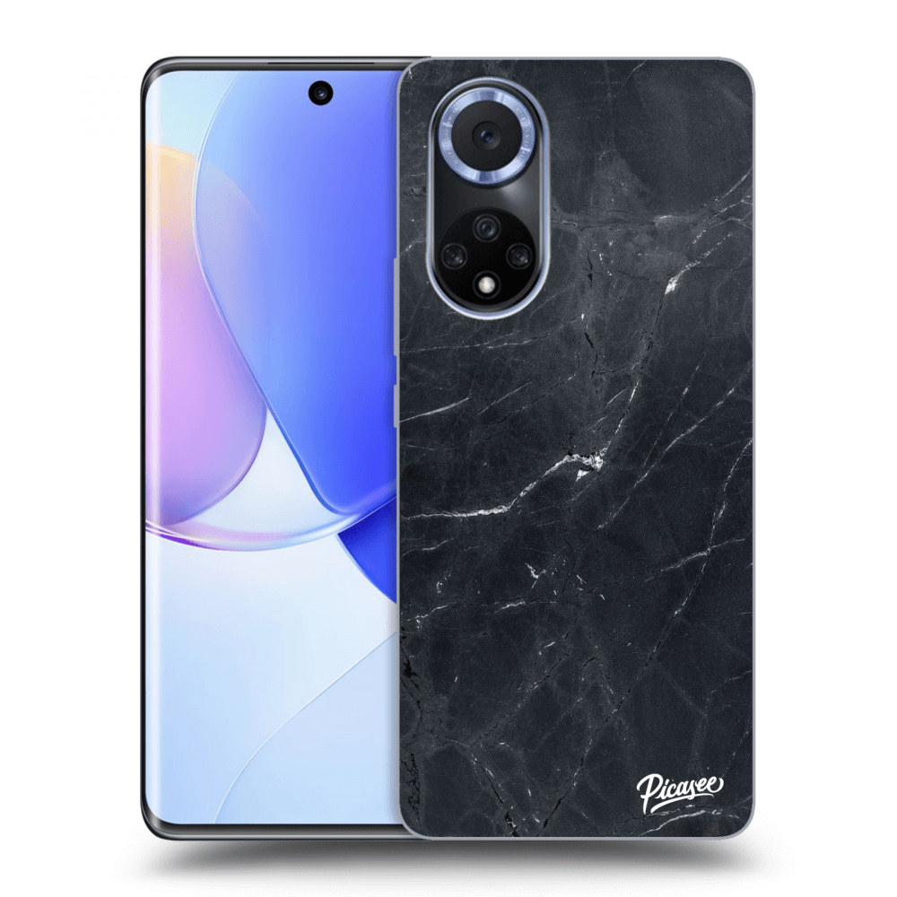 Picasee átlátszó szilikon tok az alábbi mobiltelefonokra Huawei Nova 9 - Black marble